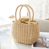 Straw Bags Rattan Bag Woven Beach Bag Bohemia