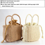 Straw Bags Rattan Bag Woven Beach Bag Bohemia