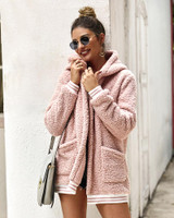 Faux Fur Coat Hooded Casual Teddy Coat Pockets Faux Fur Coat Hooded Casual Teddy Coat Pockets
