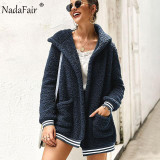 Faux Fur Coat Hooded Casual Teddy Coat Pockets Faux Fur Coat Hooded Casual Teddy Coat Pockets