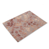 1Pcs Breif Cotton Linen Table Mats Pattern