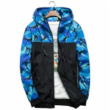 Casual Camouflage Hoodie Waterproof Clothes Men's Windbreaker Coat
