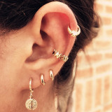 Vintage Tribal Ethnic Geometric Drop Dangle Hoop Earrings Set