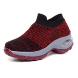 Sneakers Shoes Flat Slip on Platform Breathable Mesh Sock