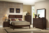 Acme 19567EK Madison 4 Pieces Espresso wood King Panel Bedroom Set