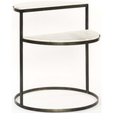 Bonnell Nightstand, Hammered Grey