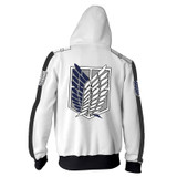 Attack on Titan Wings of Freedom Hoodie - White