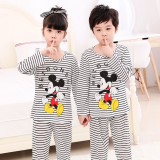 Baby Kids Pajamas Sets Cotton Boys Sleepwear Suit Autumn Girls Long Sleeve Pijamas Tops+Pants 2pcs Children Clothing R55