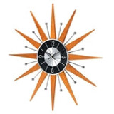 Wooden Starburst Clock