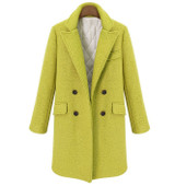 Wool Coats Double Breasted Trench Medium Long Thicken Outwear Plus Cotton Woolen Overcoats
