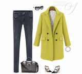Wool Coats Double Breasted Trench Medium Long Thicken Outwear Plus Cotton Woolen Overcoats