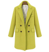 Wool Coats Double Breasted Trench Medium Long Thicken Outwear Plus Cotton Woolen Overcoats