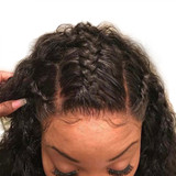 360 Lace Frontal Closure Pre Plucked With Baby Hair Brazilian Silky Straight Lace Frontal 360