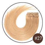 Remy Hair 120G #60 Blonde 16inch-22inch Natural Straight Clip In Human Hair Extensions
