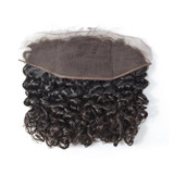 Brazilian Deep Wave Lace Frontal Closure 13x5 Virgin Hair With Baby Hair Free Part 150%