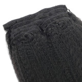 Brazilian Virgin Hair Kinky Straight Clip In Human Hair Extensions 12-22inches 7 Pieces/Set Natural Color 120g/set