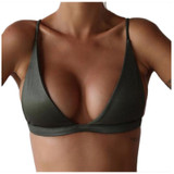 Triangle bralette bikini top