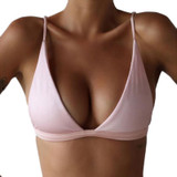 Triangle bralette bikini top