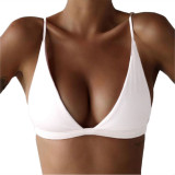 Triangle bralette bikini top