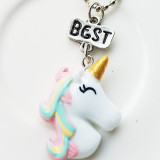 Best friends matching unicorn necklace