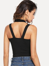 Black Strappy detail top