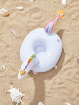 Unicorn inflatable pool beach cup coaster drink holder