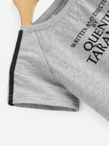 Written and directed by Quentin Tarantino crop tshirt top