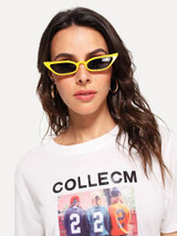 New Retro cat eye pointed small frame sunglasses