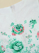 Floral mini skater evening dress