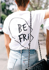 Best friend bff matching heart tshirt