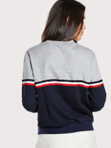 Casual boyfriend block fashion sweatshirt