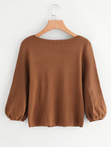 Ladies lace up corset fashion sweater top