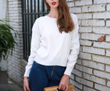 Bow back detail pullover sweater