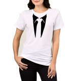 Funny tuxedo printed retro tshirt
