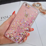 Glitter floating liquid iPhone phone case