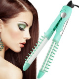 2 in 1 hair straightener and curling mini iron