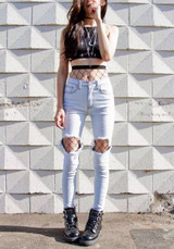 "babe" mesh fishnet pantyhose stockings