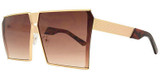 Square oversize retro sunglasses