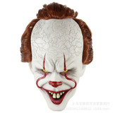 Stephen King's It Mask Pennywise Horror Clown Joker Mask Clown Latex  Mask Halloween Cosplay Costume Props