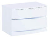 16.5" Exquisite White High Gloss Nightstand