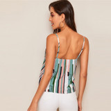 Color block Striped Sleeveless Cami Top