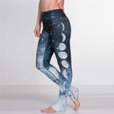 Moon Shade Workout Leggings Athletic Fitness Printed Yoga Pants