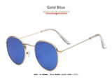 Round Shades Retro Mirror Sunglass