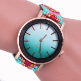 Bohemian style watch small beaded bracelet watch