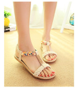Bohemia Sandals Summer Flat Sandals Fashion Slip  Shoes