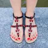 Bohemia diamond sandals  shining rhinestones shoes