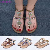 Bohemia diamond sandals  shining rhinestones shoes