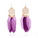 Bohemian Ethnic Long Statement Colorful Tassel Drop Earrings