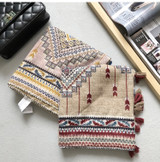 Geometric Print Warm Scarf