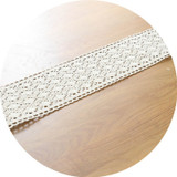 Beige Lace Crochet Table Runner